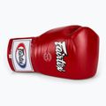 Rękawice bokserskie Fairtex Pro Competition Locked Thumb Leather red 5