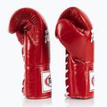 Rękawice bokserskie Fairtex Pro Competition Locked Thumb Leather red 3