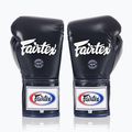Rękawice bokserskie Fairtex Pro Competition Locked Thumb Leather blue