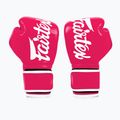 Rękawice boskerskie Fairtex Microfiber pink/white