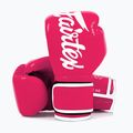 Rękawice boskerskie Fairtex Microfiber pink/white 4