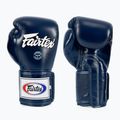 Rękawice bokserskie Fairtex Super Sparring - Locked Thumb blue