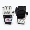 Rękawice grapplingowe Fairtex Super Sparring white/black