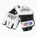 Rękawice grapplingowe Fairtex Super Sparring white/black 4