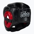 Kask bokserski Fairtex Diagonal Vision Sparring Headguard - Full Head Coverage black/red 3