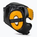 Kask bokserski Fairtex Diagonal Vision Sparring Headguard - Full Head Coverage black/yellow 2