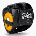 Kask bokserski Fairtex Diagonal Vision Sparring Headguard - Full Head Coverage black/yellow 3