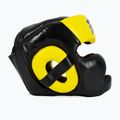 Kask bokserski Fairtex Diagonal Vision Sparring Headguard - Full Head Coverage black/yellow 4
