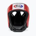 Kask ochronny Fairtex Muay Thai & Kickboxing Competition red 2
