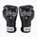 Rękawice bokserskie Fairtex Stylish Angular Sparring - Locked Thumb black