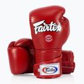 Rękawice bokserskie Fairtex Stylish Angular Sparring - Locked Thumb red 4