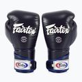 Rękawice bokserskie Fairtex Stylish Angular Sparring - Locked Thumb blue