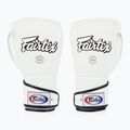 Rękawice bokserskie Fairtex Stylish Angular Sparring - Locked Thumb white