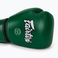 Rękawice bokserskie Fairtex Real Leather Boxing green 5