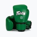 Rękawice bokserskie Fairtex Real Leather Boxing green 4