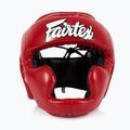Kask bokserski dziecięcy Fairtex Headguard for Kids red 2