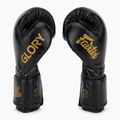 Rękawice bokserskie Fairtex Glory Competition Lace Velcro black 4