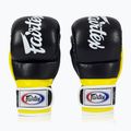 Rękawice grapplingowe Fairtex Super Sparring Grappling black/yellow