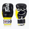 Rękawice grapplingowe Fairtex Super Sparring Grappling black/yellow 2