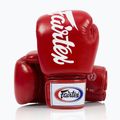 Rękawice bokserskie Fairtex Deluxe Tight-Fit red 4
