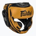 Kask bokserski Fairtex Microfiber Headguard gold
