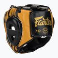Kask bokserski Fairtex Microfiber Headguard gold 3