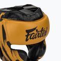 Kask bokserski Fairtex Microfiber Headguard gold 4