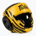 Kask bokserski Fairtex Microfiber Headguard gold 2