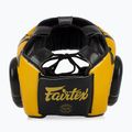Kask bokserski Fairtex Microfiber Headguard gold 5