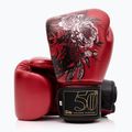 Rękawice bokserskie Fairtex Golden Jubilee red 4