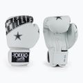 Rękawice bokserskie YOKKAO Lettering Boxing white