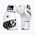 Rękawice bokserskie YOKKAO Lettering Boxing white
