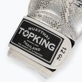 Rękawice bokserskie Top King Muay Thai Super Star Air Snake white/silver 4