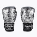 Rękawice bokserskie Top King Muay Thai Super Star Air Snake black/silver