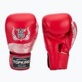 Rękawice bokserskie Top King Muay Thai Power Snake red/silver