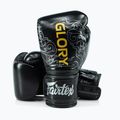 Rękawice bokserskie Fairtex Glory Kickboxing Competition Training Boxing black/silver 4