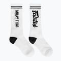 Skarpety Fairtex "Muay Thai" white/black