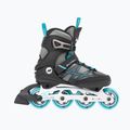 Rolki damskie K2 Alexis 80 Alu grey/cyan 2