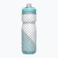 Bidon rowerowy CamelBak Podium Chill 620 ml grey/ teal stripe