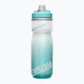 Bidon rowerowy CamelBak Podium Chill 620 ml grey/ teal stripe 3