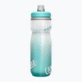 Bidon rowerowy CamelBak Podium Chill 620 ml grey/ teal stripe 4