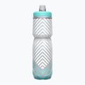 Bidon rowerowy CamelBak Podium Chill 710 ml grey/ teal stripe 4