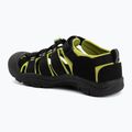 Sandały dziecięce KEEN Newport H2 black/lime green 3