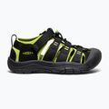 Sandały dziecięce KEEN Newport H2 black/lime green 2