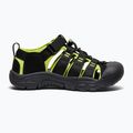 Sandały dziecięce KEEN Newport H2 black/lime green 3
