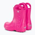Kalosze dziecięce Crocs Handle It Rain Boot Kids candy pink 3