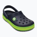 Klapki dziecięce Crocs Crocband Clog Kids navy/volt green