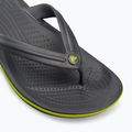 Japonki Crocs Crocband Flip graphite/volt green 7