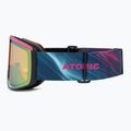 Gogle narciarskie Atomic Four Pro HD Photo green/purple/ cosmos/green gold/clear 5