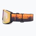Gogle narciarskie Atomic Four Pro L HD Photo black/orange/ tree/amber gold/clear 5